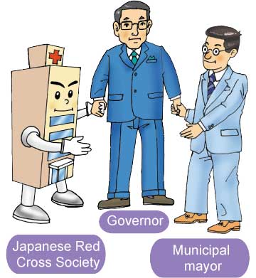 Japanese Red Cross Society, Governor, Municipal mayor